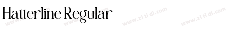 Hatterline Regular字体转换